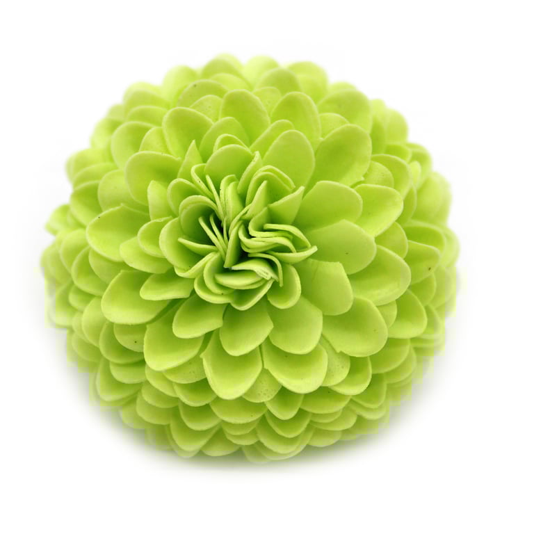 Handmade Small Chrysanthemum Craft Soap Flower - Light Green