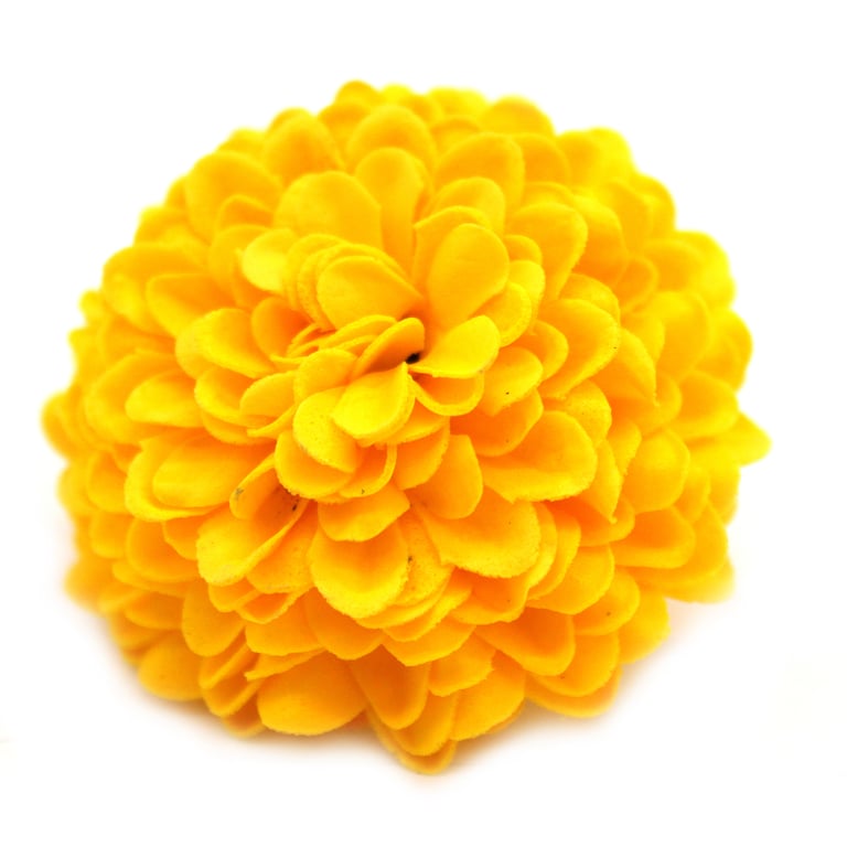 Handmade Small Yellow Chrysanthemum Craft Soap Flower - Perfect Gift