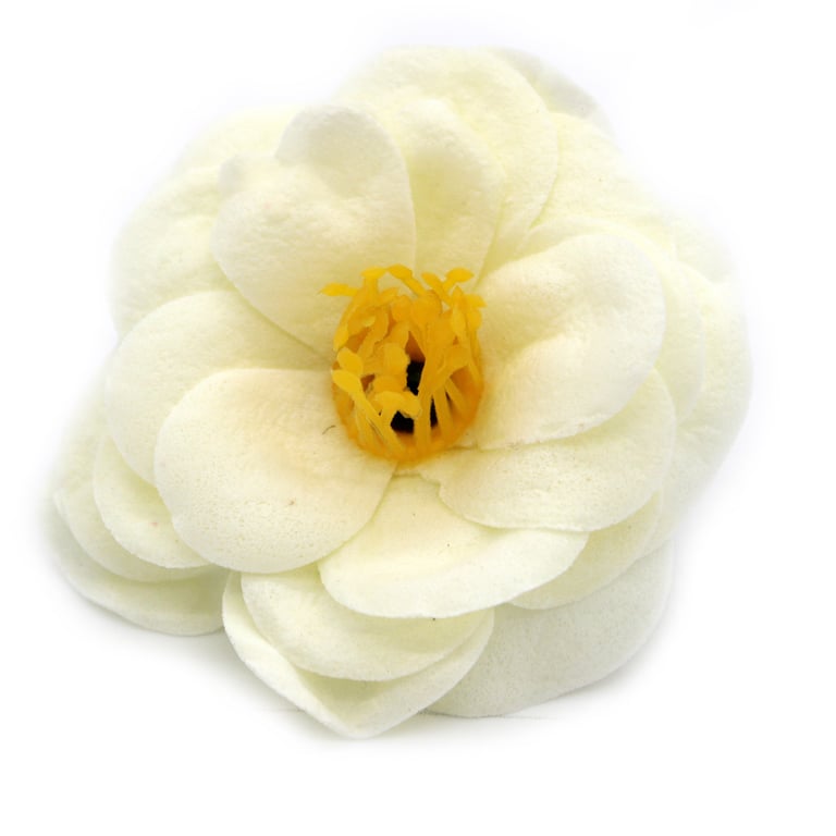 Camellia Cream Soap Flower - Handcrafted Natural Gift