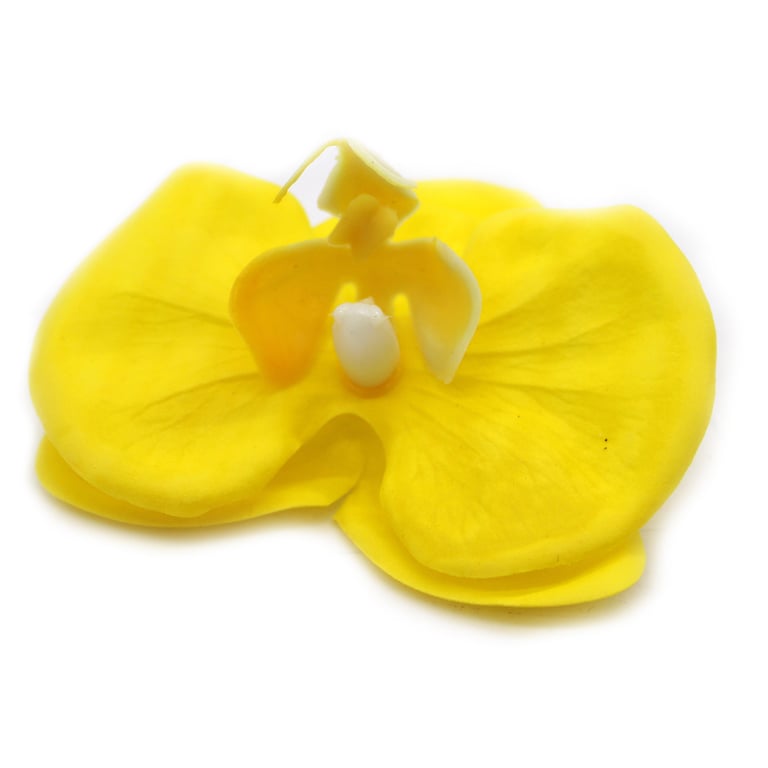 Handmade Craft Soap Flower - Paeonia in Yellow, Natural and Artisanal Soap Decoration