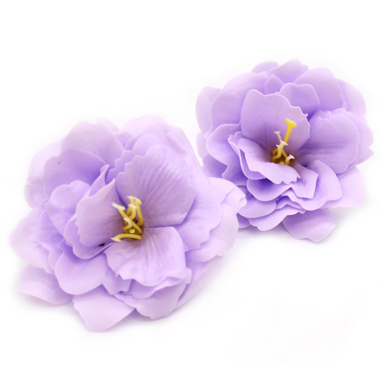 Handmade Small Peony Craft Soap Flower - Purple