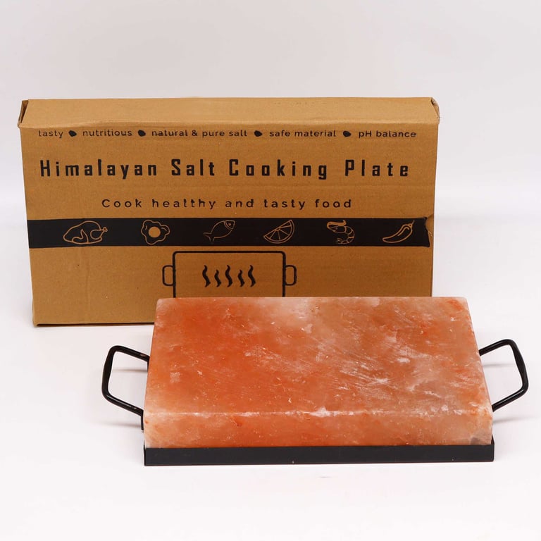 30x20x5cm Himalayan Salt BBQ Plate - Natural Seasoning & Grilling Solution