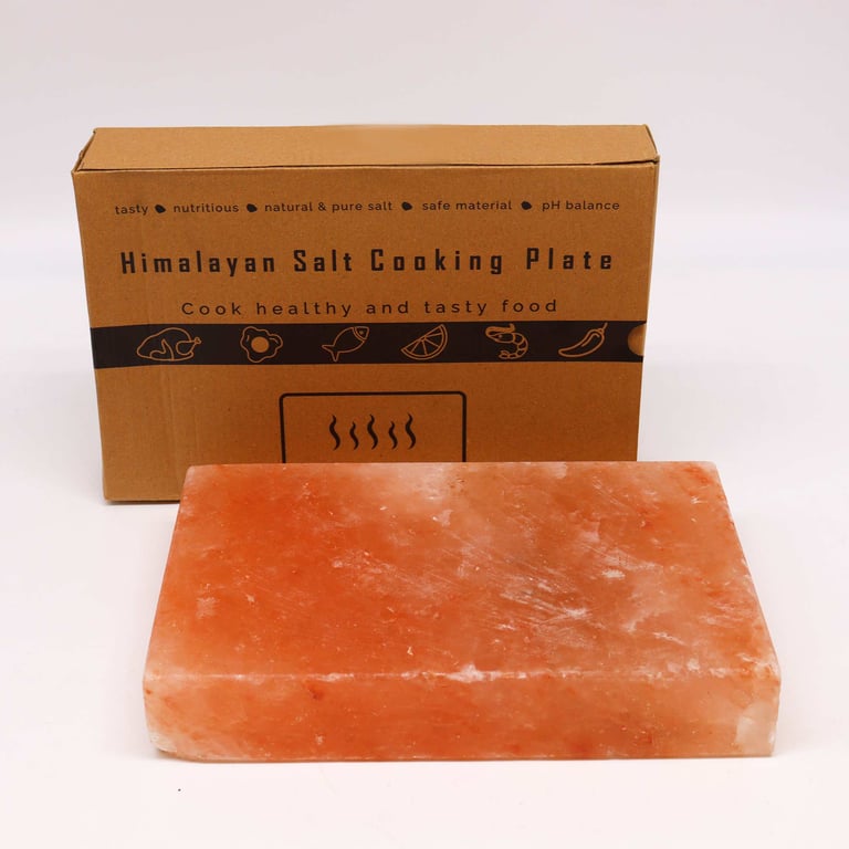 30x20cm Himalayan Salt Cooking Plate - Natural Nonstick & Aromatic, By Your Brand