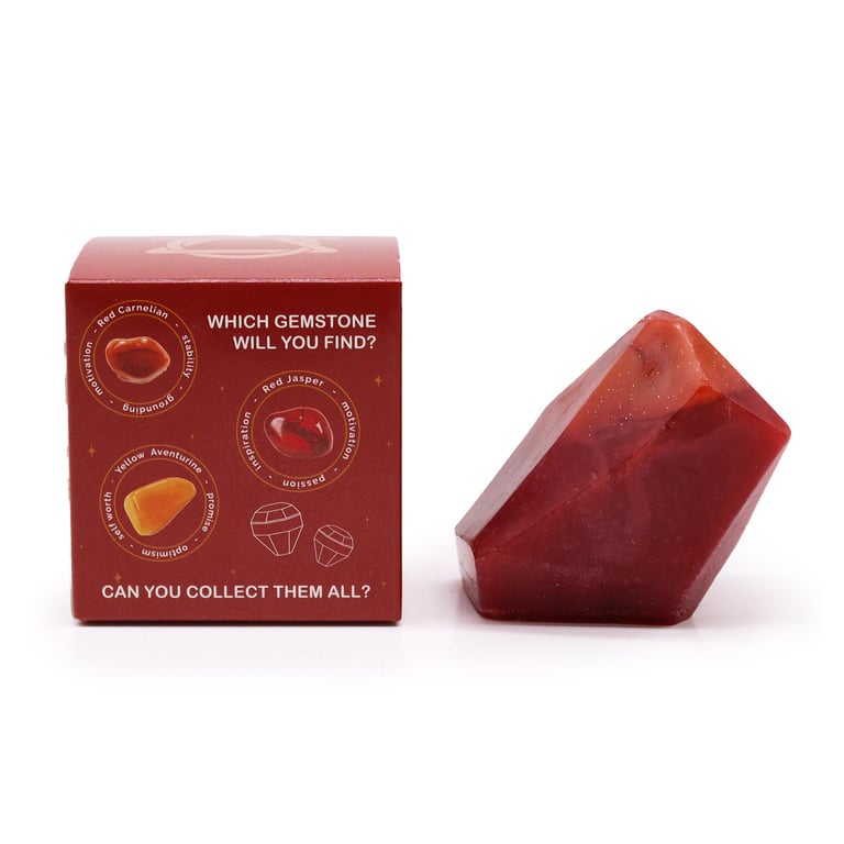 Crystal Elemental Soap - Natural Fire Soap for Men, Scented Elemental Bath Soap