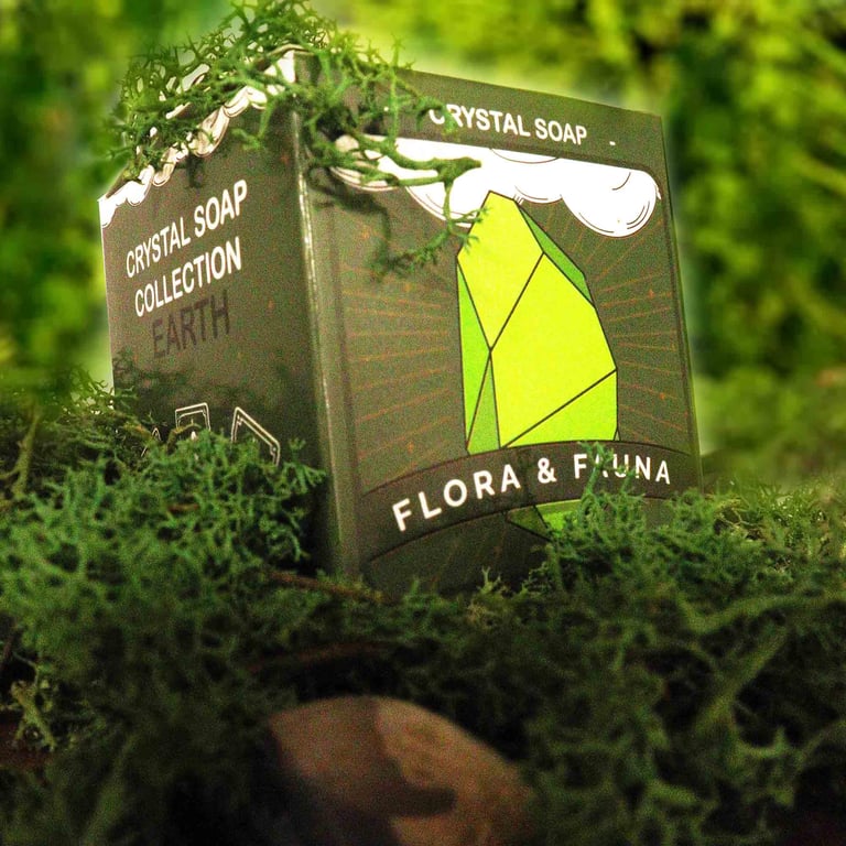 Crystal Elemental Soap - Earth: Natural Organic Green Formula