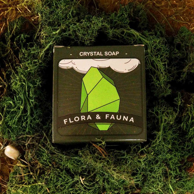Crystal Elemental Soap - Earth: Natural Organic Green Formula