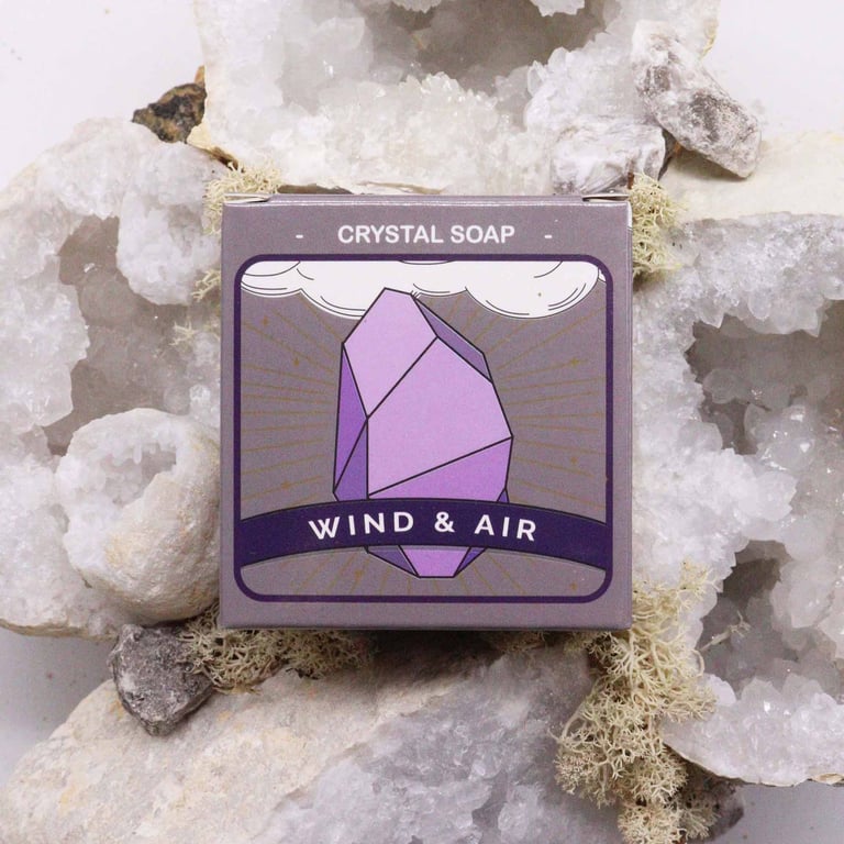 Crystal Elemental Air Soap - Natural Aromatherapy Scented Soap