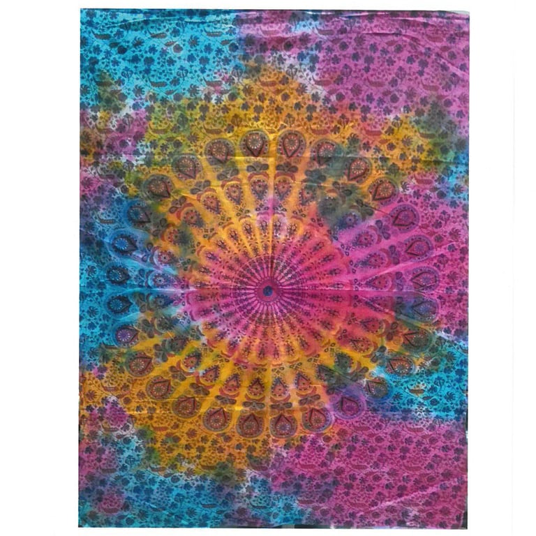 Cotton Round Mandala Wall Art - Unique Circular Decor