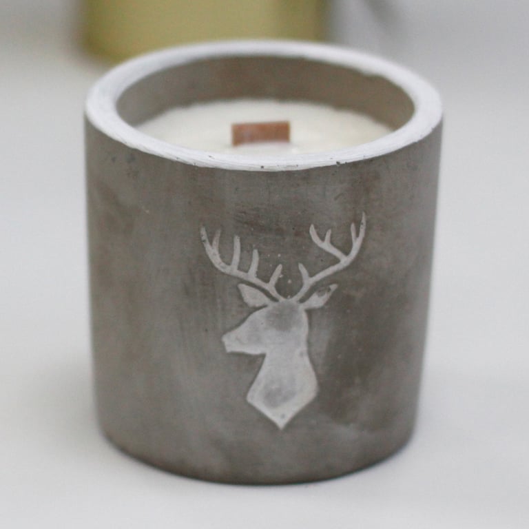 Med Pot Stag Head Whiskey & Woodsmoke Artisanal Smoking Pipe with Tobacco Holder