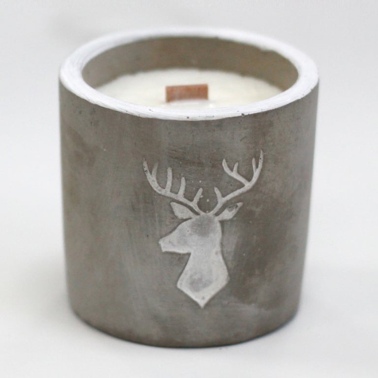 Med Pot Stag Head Whiskey & Woodsmoke Artisanal Smoking Pipe with Tobacco Holder