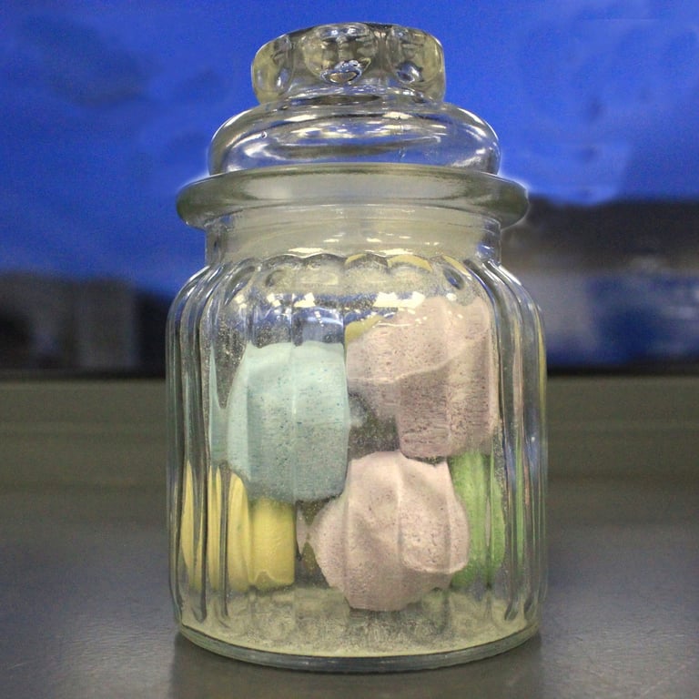 Vertical Rib Candy Jars - Elegant Home Decor Storage Containers