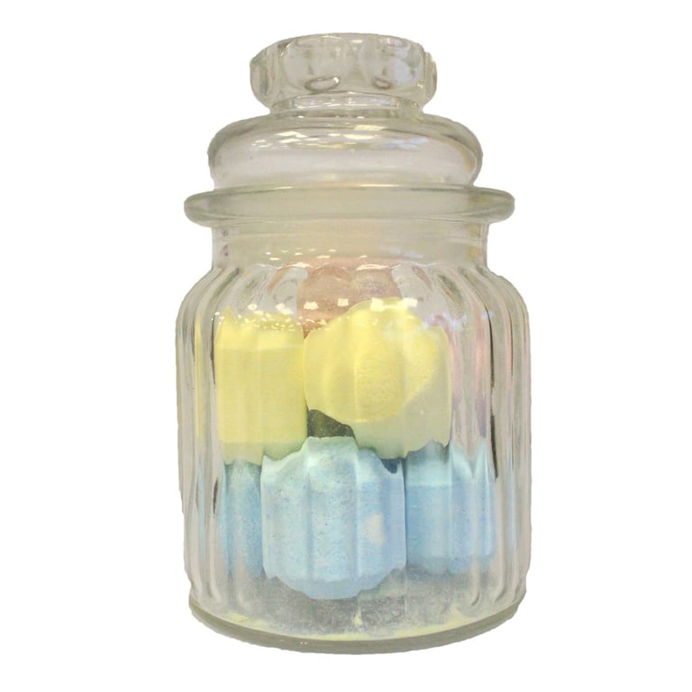 Vertical Rib Candy Jars - Elegant Home Decor Storage Containers