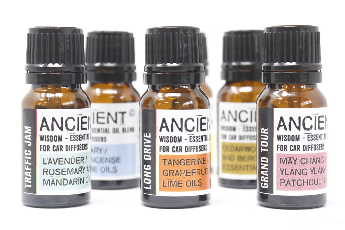 10ml Aromatherapy Car Blend - Focus & Drive Concentrated Essential Oil for Mental Clarity and Air Freshening