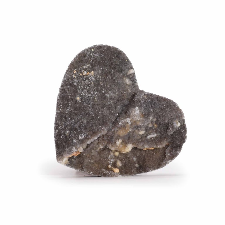 Large Natural Metaphysical Calcite Heart Crystal for Healing and Meditation