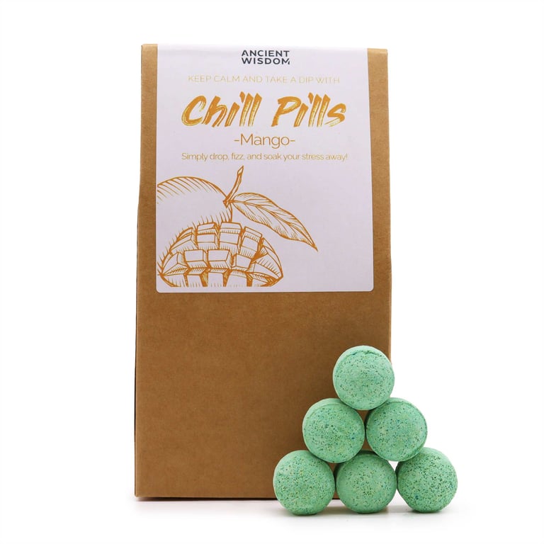 Chill Pills Gift Pack - Relaxation & Stress Relief, 350g Mango Flavor