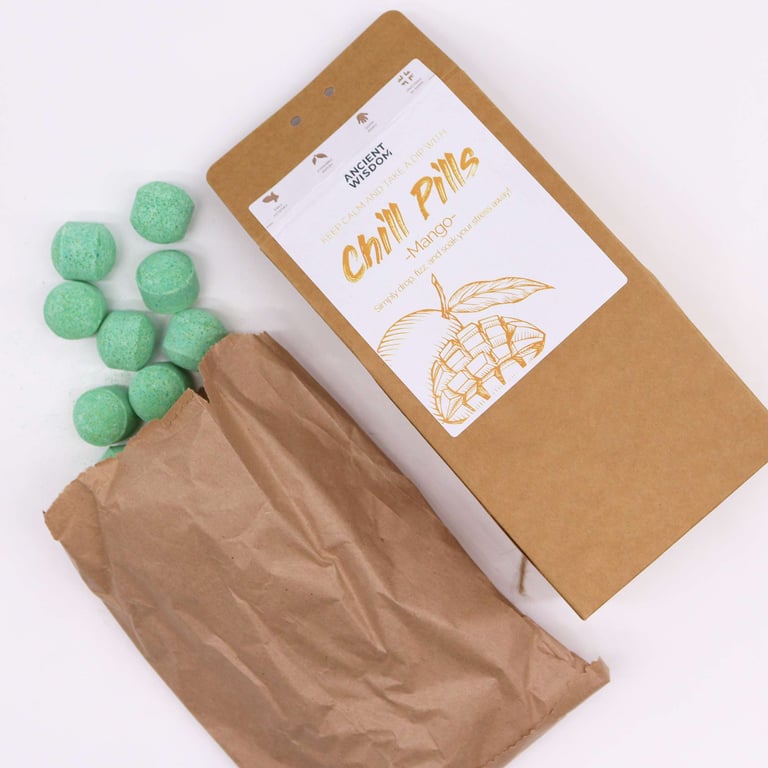 Chill Pills Gift Pack - Relaxation & Stress Relief, 350g Mango Flavor