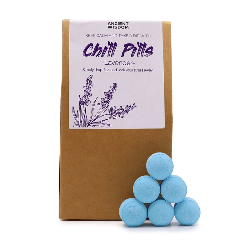 Chill Pills Lavender Relaxation Gift Pack 350g - Stress Relief Aid