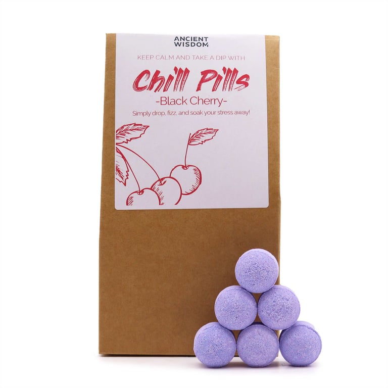 Chill Pills Gift Pack - Black Cherry Relaxation Aid Stress Relief 350g