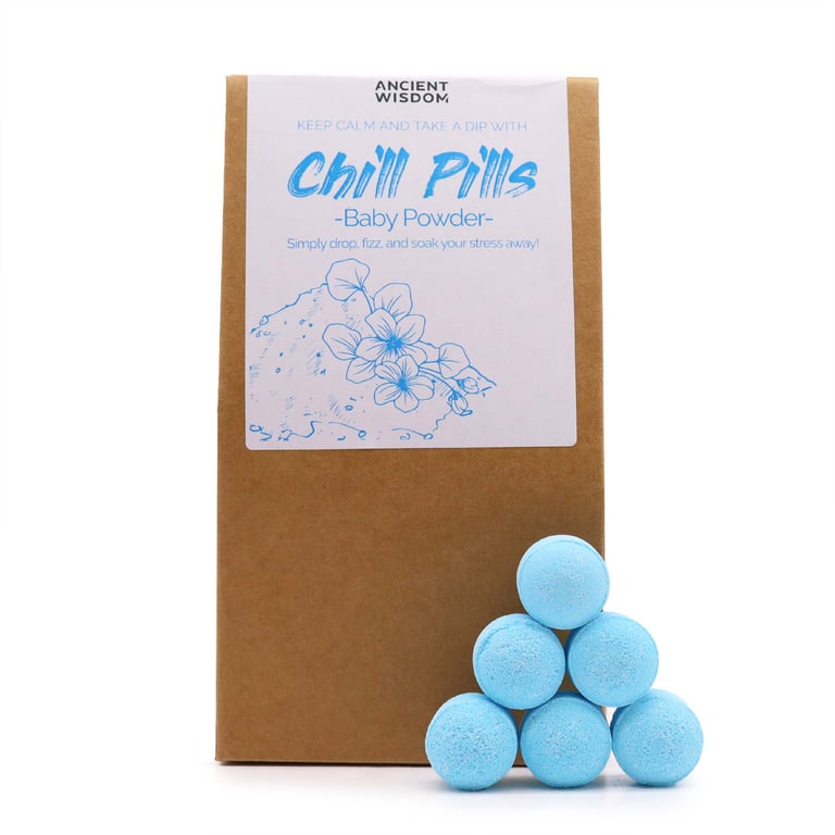 Chill Pills Baby Powder Gift Pack - 350g Soothing Formula for Sensitive Skin