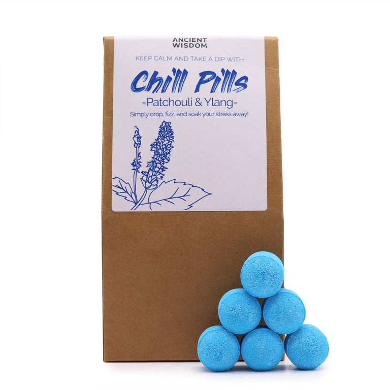 Chill Pills Gift Pack - Ylang & Patchouli 350g for Ultimate Relaxation and Stress Relief