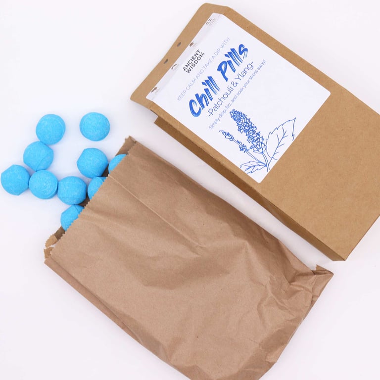 Chill Pills Gift Pack - Ylang & Patchouli 350g for Ultimate Relaxation and Stress Relief