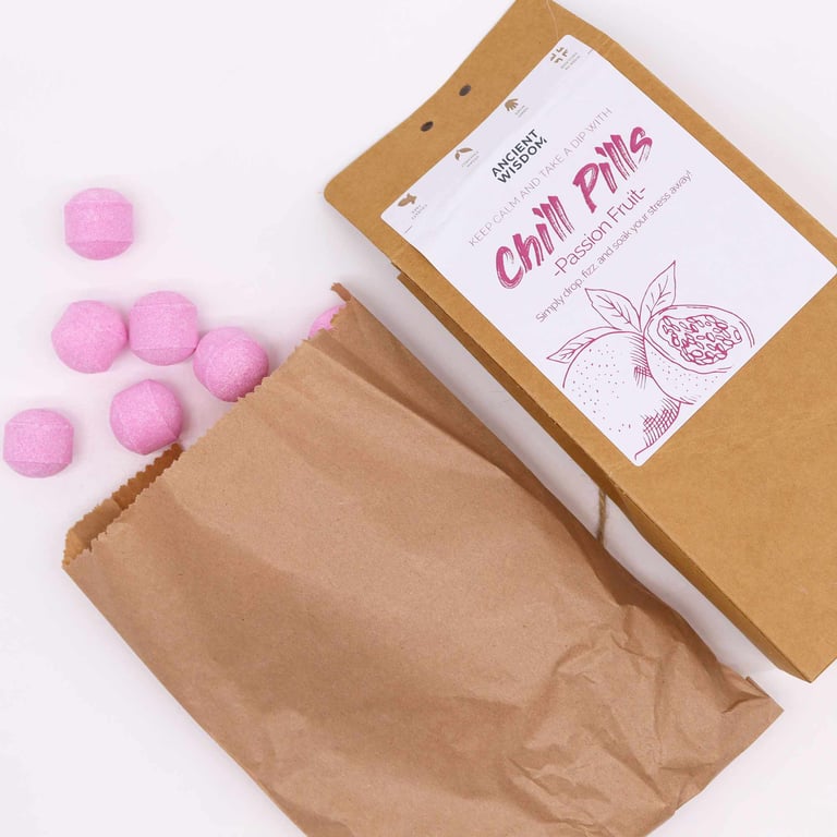 Chill Pills Gift Pack - Relaxation and Stress Relief with Passion Fruit 350g