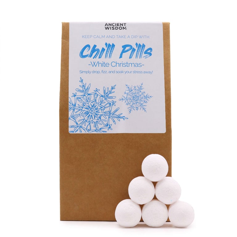 Chill Pills Gift Pack - White Christmas Relaxation and Stress Relief 350g
