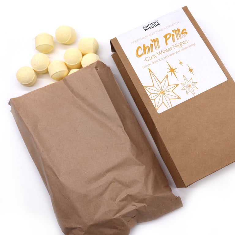 Chill Pills Gift Pack - Relaxing Winter Treat, 350g Cosy Night Snack