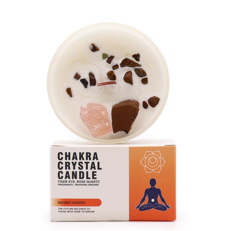 Sacred Chakra Crystal Candles - Balance and Harmony through Energy Healing