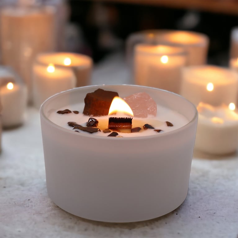 Sacred Chakra Crystal Candles - Balance and Harmony through Energy Healing