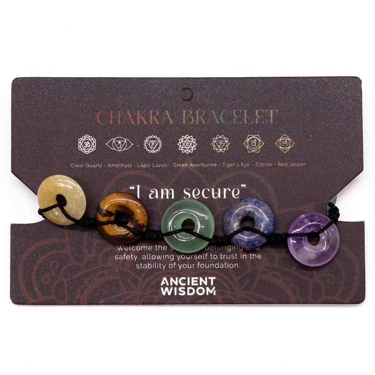 Large Donut Chakra Energy Crystal Bracelet - Balancing and Harmonizing Jewelry