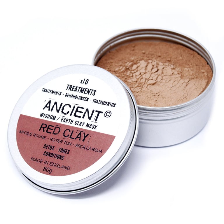 Red Clay Natural Face Mask 80g - Detoxifying and Rejuvenating Skin Treatment