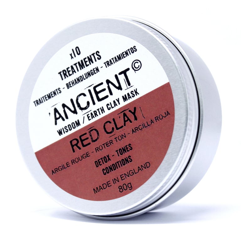 Red Clay Natural Face Mask 80g - Detoxifying and Rejuvenating Skin Treatment