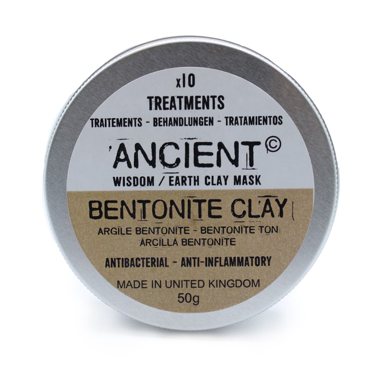 Bentonite Clay 50g - Natural Skin Detoxifier & Face Mask for Acne Treatment and Beauty Care