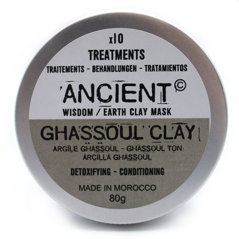 Ghassoul Clay 80g - Natural Moroccan Deep Pore Cleanser and Face Mask