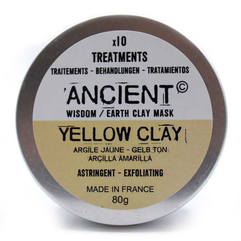 Yellow Clay Face Mask - Natural Skin Detox 80g