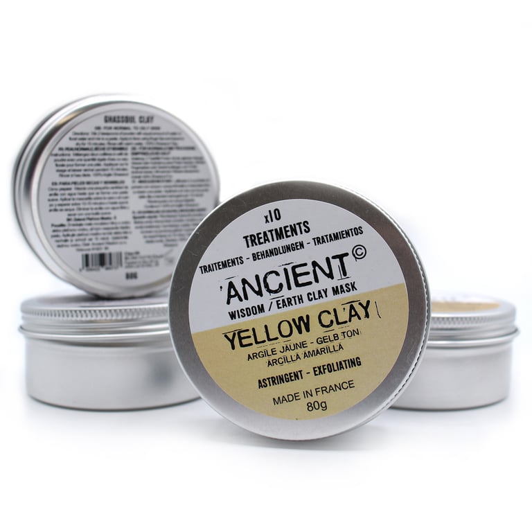 Yellow Clay Face Mask - Natural Skin Detox 80g