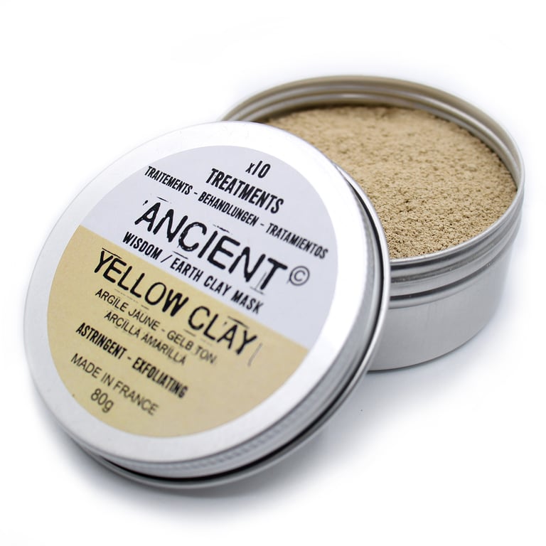 Yellow Clay Face Mask - Natural Skin Detox 80g