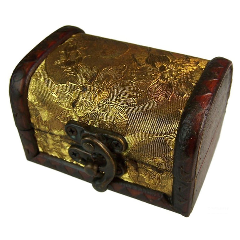 Gold Colonial Boxes - Decorative Home Storage with Vintage Style