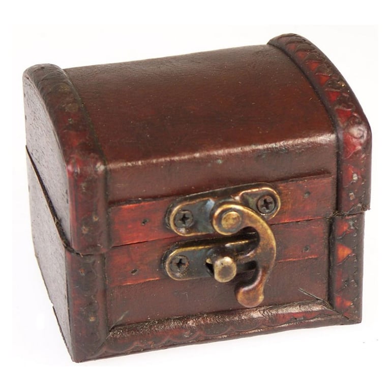 Leather Effect Med Colonial Boxes - Decorative Storage Solutions for Home Organization