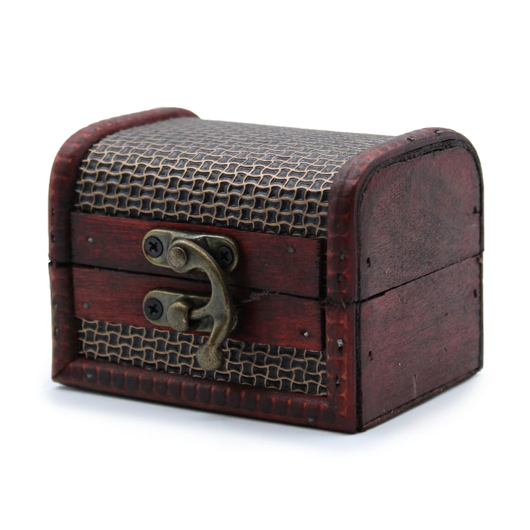 Med Colonial Boxes - Handcrafted Mesh Embossed Storage for Home Decor and Craft Supplies