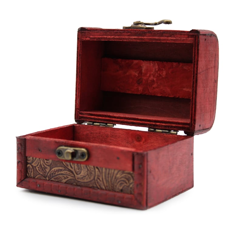 MLrg Colonial Boxes - Large Floral Embossed Decorative Gift Boxes