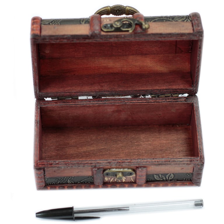 Large Colonial Gold Panel Decorative Storage Boxes