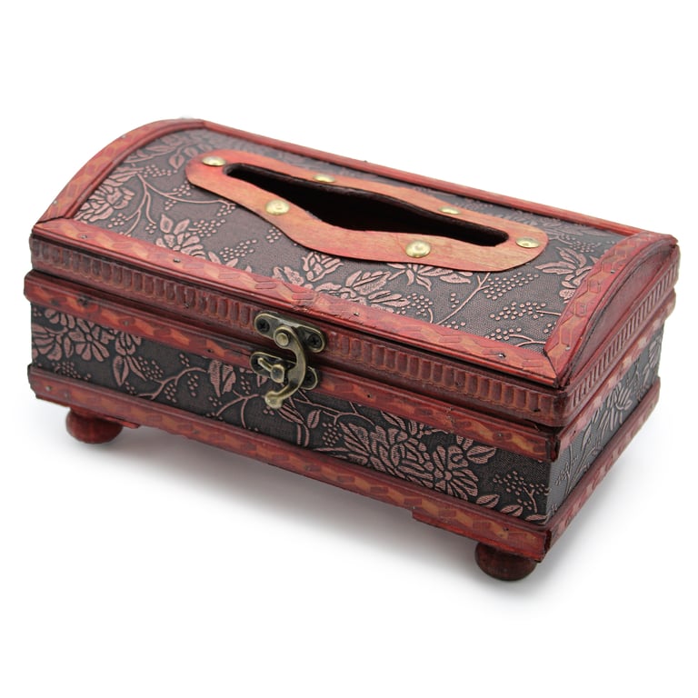 Classic Glamour Tissue Box Stand with Legs - Elegant Holder for Tissues