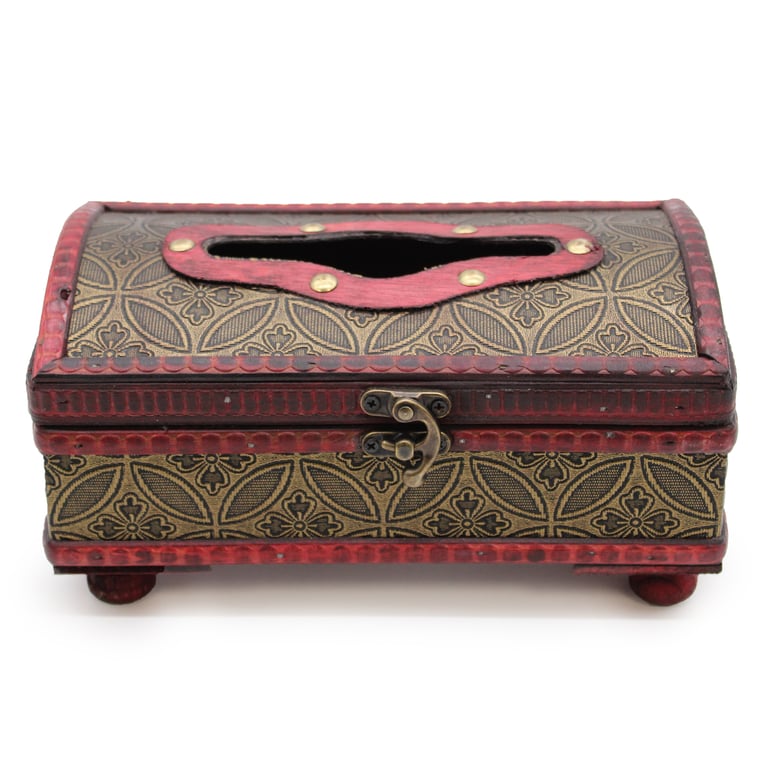 Classic Glamour Tissue Box Stand with Legs - Elegant Holder for Tissues