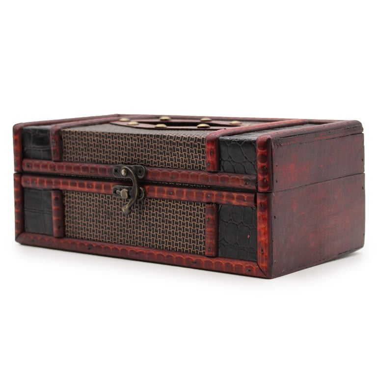 Large Trunk Style Tissue Holder for Home Organization and Storage