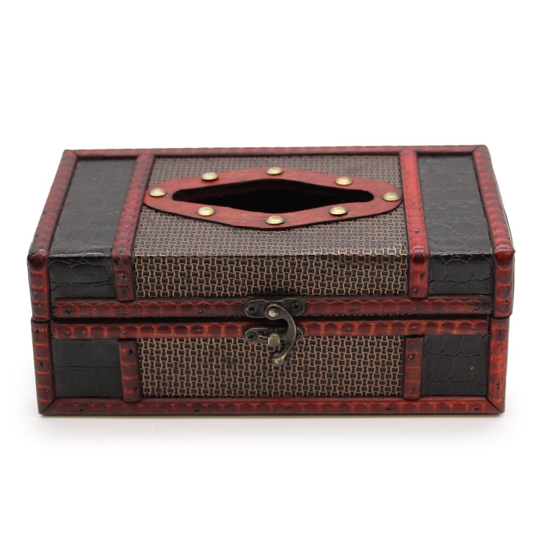 Large Trunk Style Tissue Holder for Home Organization and Storage