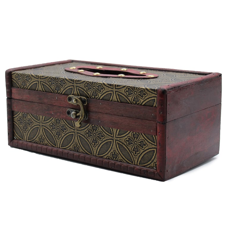 Large Trunk Style Tissue Holder for Home Organization and Storage