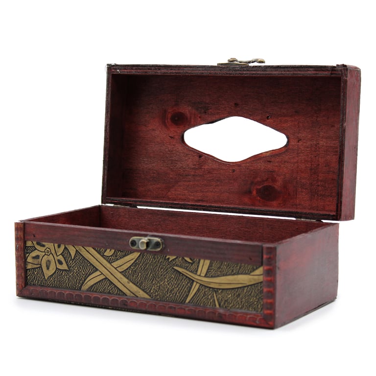Large Trunk Style Tissue Holder for Home Organization and Storage