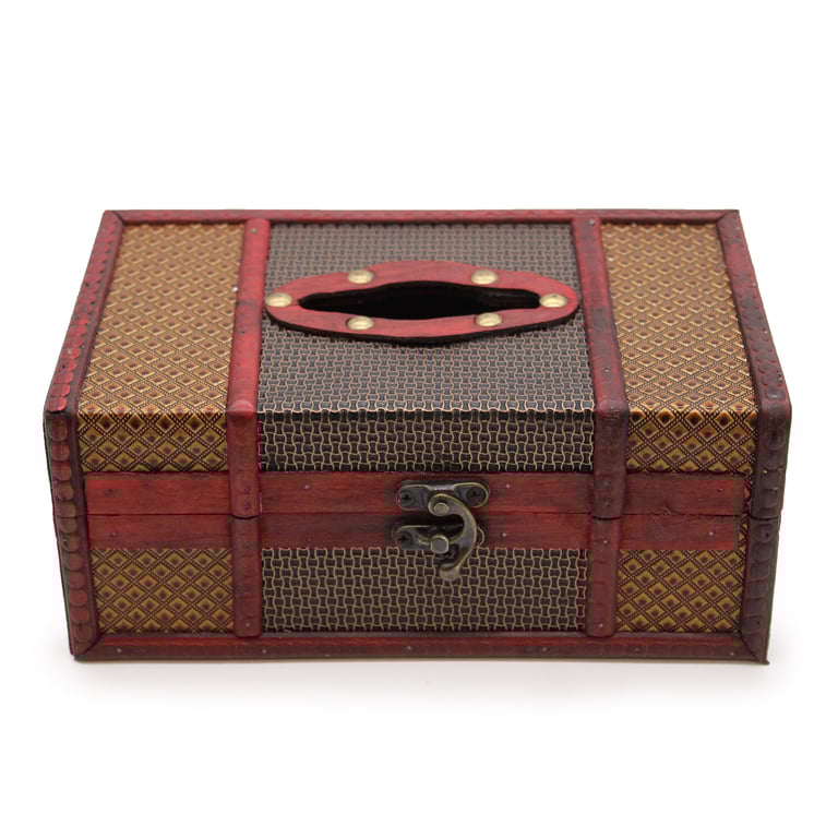 Large Trunk Style Tissue Holder for Home Organization and Storage